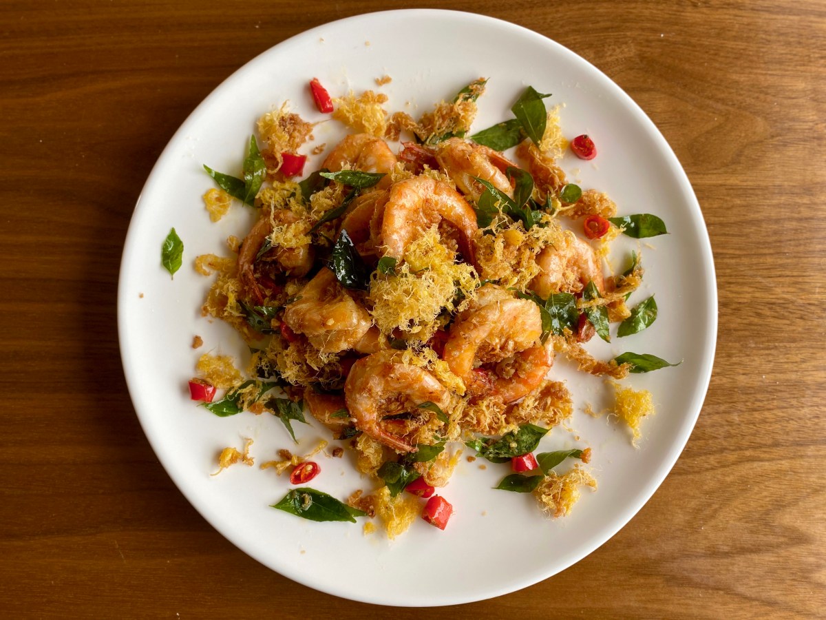 Butter Prawns (Nai Yao Ha haha…haha…)